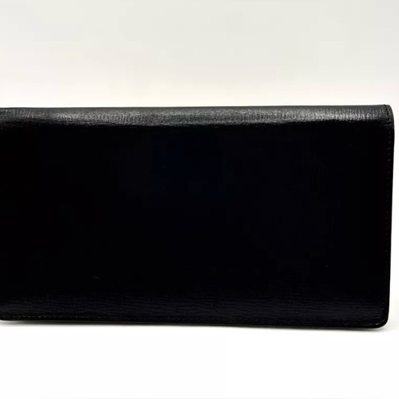 EUC [Burberry] Black Leather Luxury Bi-Fold Wallet w/ Box & Dust Bag! - Picture 5 of 16